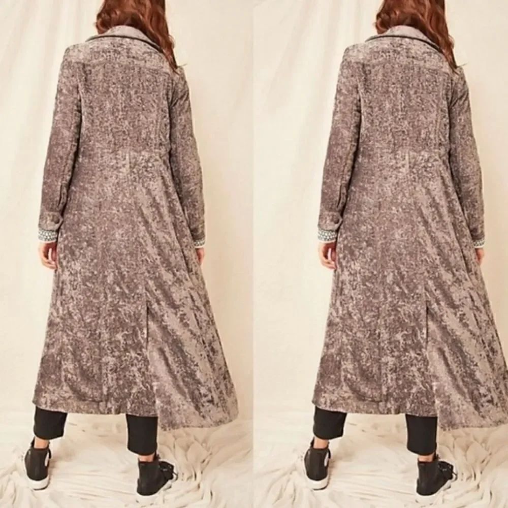 FREE PEOPLE- Soho Velvet Duster - Picture 2 of 6